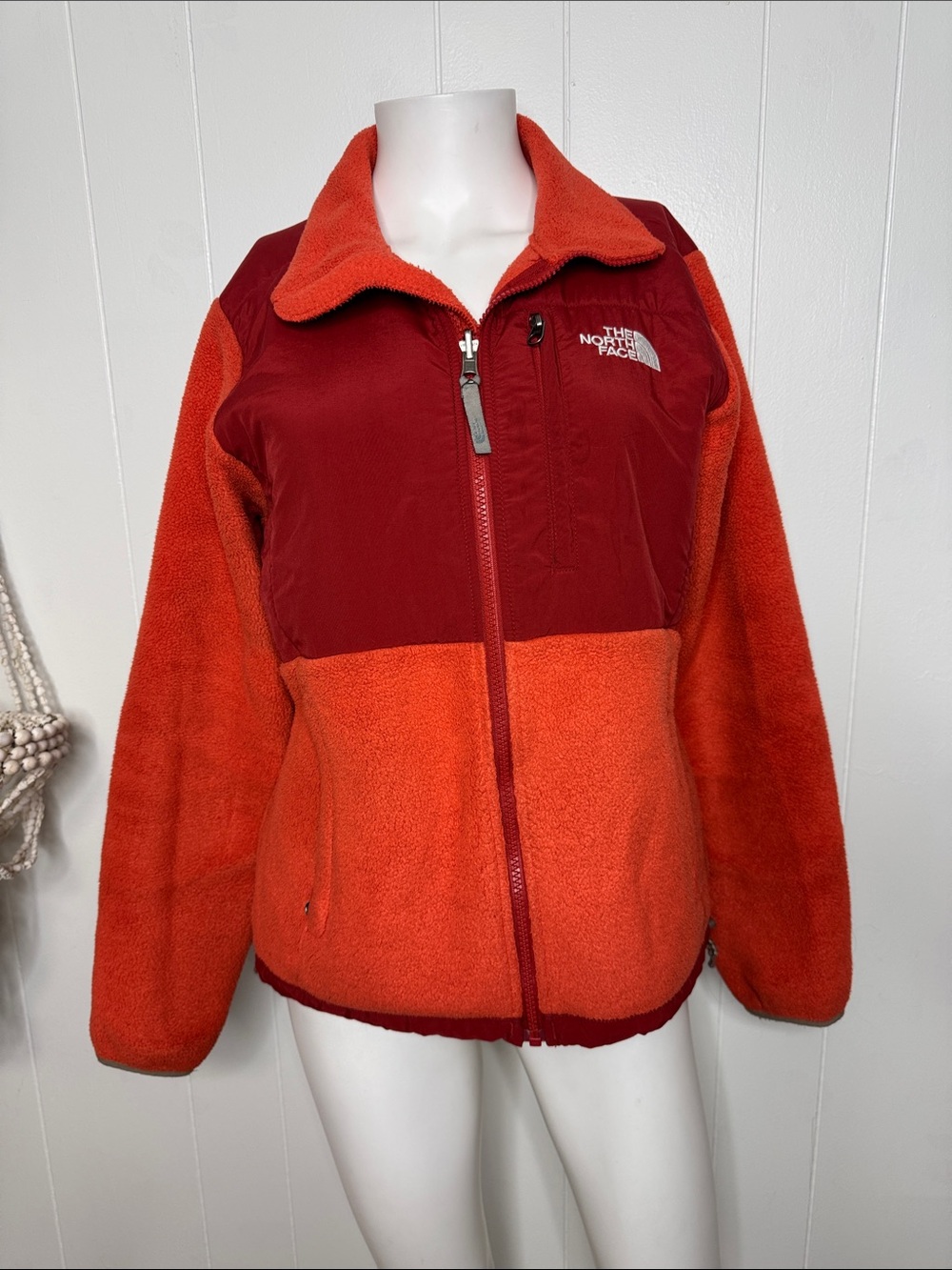 The north face zip up fleece jacket S